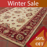 Fine handmade Afghan Ziegler wide runner - WS262113