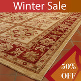 Fine handmade Afghan Ziegler wide runner - WS263194