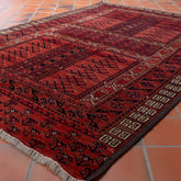 Handmade antique Turkoman Hatchlu rug - 295619