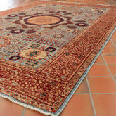 Handmade fine Afghan Mamluk rug - 306433