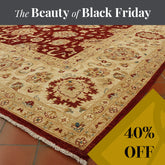 Fine handmade Afghan Ziegler square carpet - BF307658