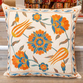 Handmade Uzbek Suzani Silk Cushion - 307746-BE