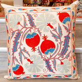 Handmade Uzbek Suzani Silk Cushion - 307746-BF