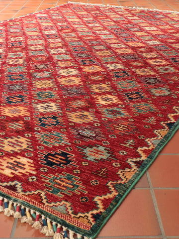 Handmade fine Afghan Samarkand rug - 308772