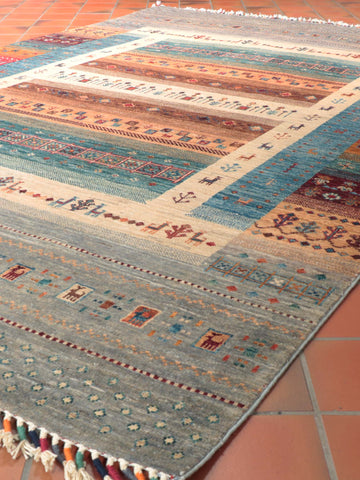 Handmade Afghan Loribaft rug - 308987