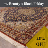 Handmade Oriental Qum wool and silk rug - BF309276