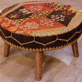 Turkish Kilim large circular stool - 309319