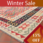 Handmade oversize Afghan Kilim - WS309410