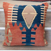Large Handmade Turkish kilim cushion - 309673-T