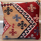 Small Handmade Turkish kilim cushion -309674-AQ