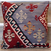 Small Handmade Turkish kilim cushion -309674-BL