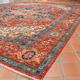 Handmade fine Afghan Serapi carpet - 309935