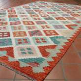Handmade Afghan Kilim - 310390