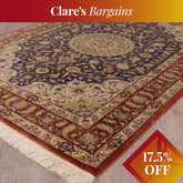 Handmade Oriental Qum wool and silk rug - CB309276