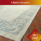 Handmade Afghan silverwash Ziegler carpet - CB309808