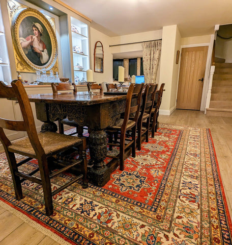 Afghan Kazak Rugs in Assorted Sizes