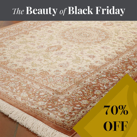 Extra fine handmade Oriental Qum silk - BF118869