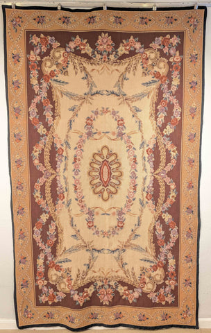 Chinese needle point flat weave rug or wallhanging - 150507