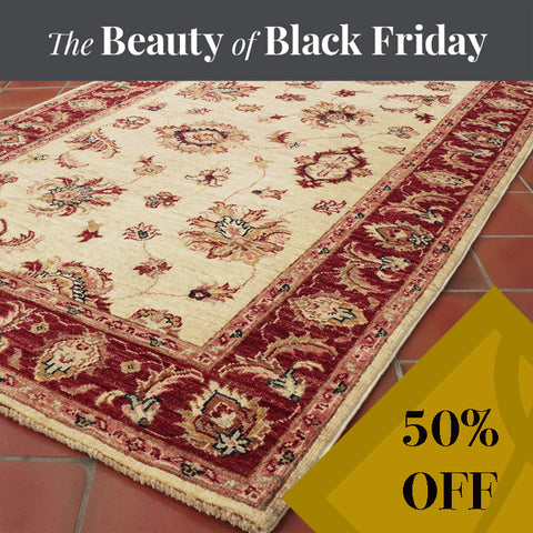 Fine handmade Afghan Ziegler wide runner - BF262113