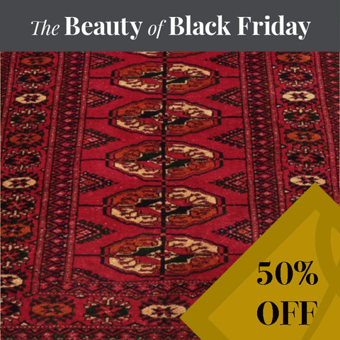 Handmade Russian Turkoman rug - BF263059