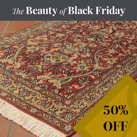 Handmade Kashmir Silk rug - BF284848