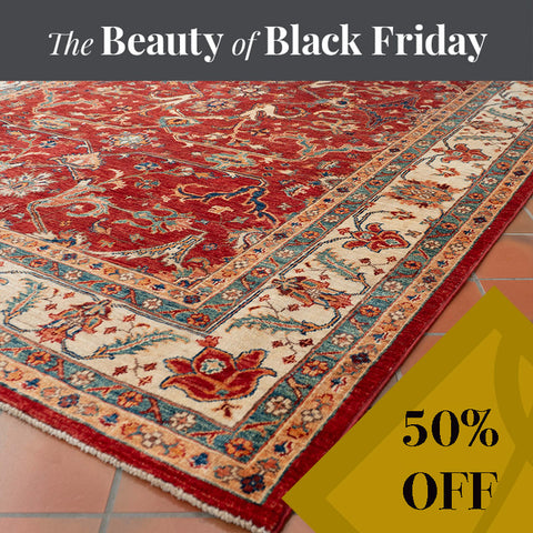 Handmade fine Afghan Ziegler rug - BF284938