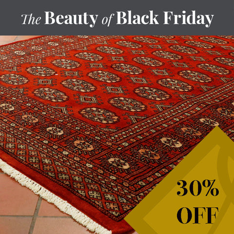 Handmade Pakistan Bokhara rug - BF306374