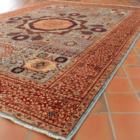 Handmade fine Afghan Mamluk rug - 306433
