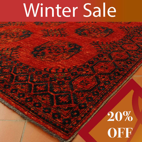 Handmade Afghan Ersari rug - WS306965