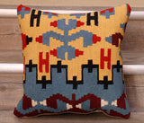 Small Handmade Turkish kilim cushion - 307193