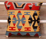 Small Handmade Turkish kilim cushion - 307197