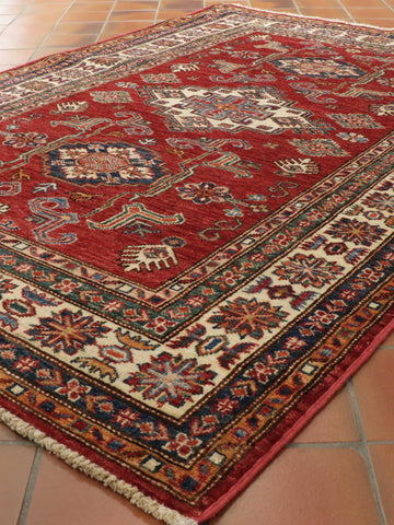 Handmade Afghan Kazak rug - 307372