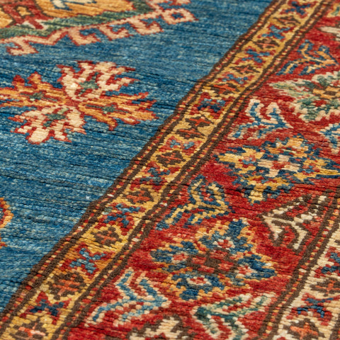 Handmade fine Afghan Kazak short runner - 307377