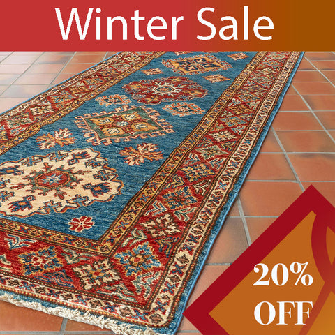 Handmade fine Afghan Kazak medium runner - WS307377