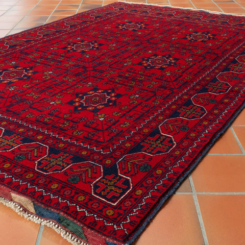 Handmade fine Afghan Kunduz rug - 307431