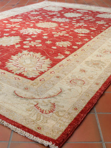 Handmade fine Afghan Ziegler rug - 307647