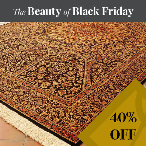 Extra fine handmade Oriental Qum silk rug - BF307655