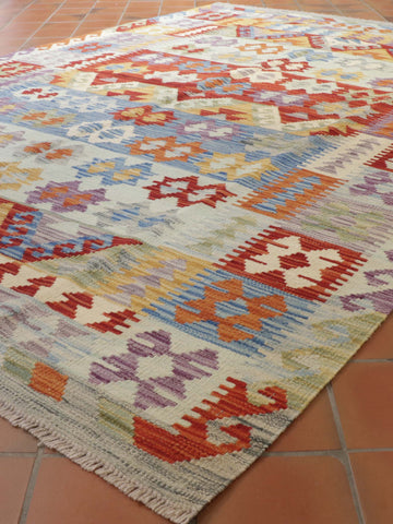 Handmade Afghan Kilim - 307701