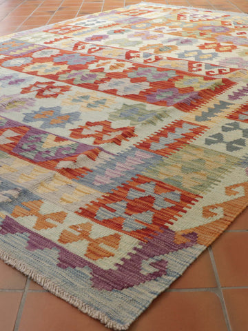 Handmade Afghan Kilim - 307701a
