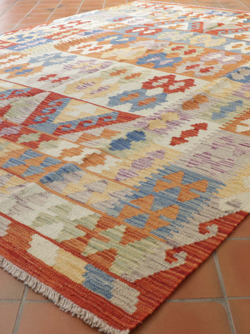 Handmade Afghan Kilim - 307701b