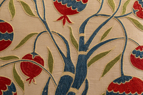 Handmade Uzbek Suzani Silk Cushion - 307746AJ