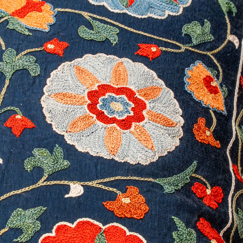 Handmade Uzbek Suzani Silk Cushion - 307746-AR