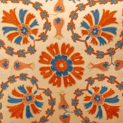 Handmade Uzbek Suzani Silk Cushion - 307746-AZ