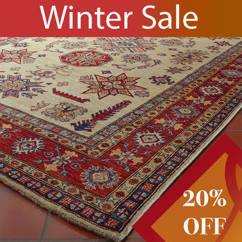 Handmade Afghan Kazak rug - WS307798