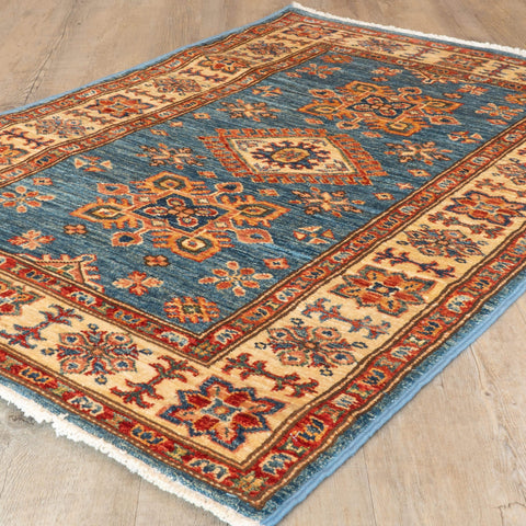 Handmade fine Afghan Kazak Rug - 307804