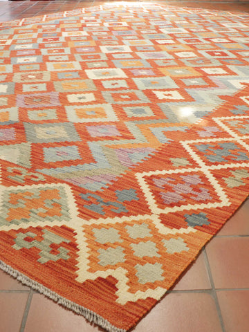 Handmade Afghan Kilim - 307991