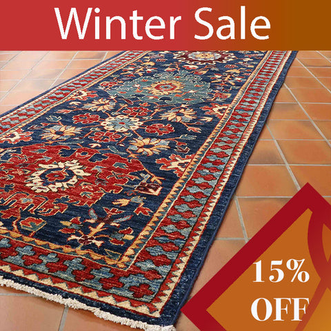 Handmade long Afghan Choeb Rang runner - WS308060