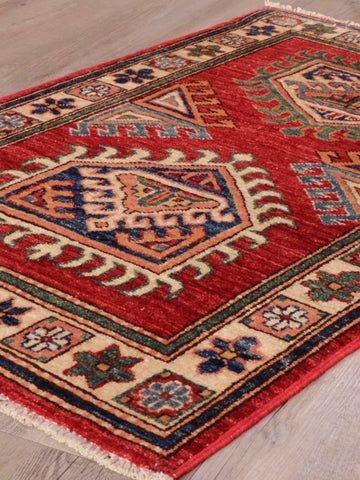 Handmade Afghan Kazak rug - 308096