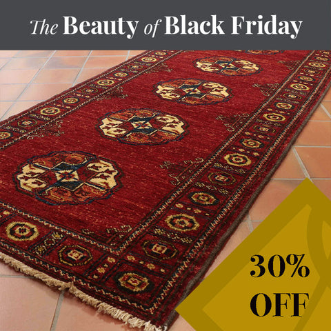 Handmade short Afghan Ersari runner - BF308105