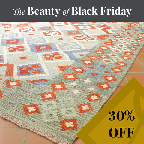 Handmade Afghan Kilim - BF308110